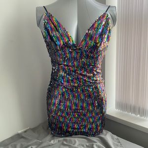 Fashion Nova brand new sequin mini dress.